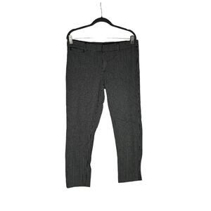 Banana Republic Factory Sloan Fit Black & White Straight Leg Crop Fit Pants 10